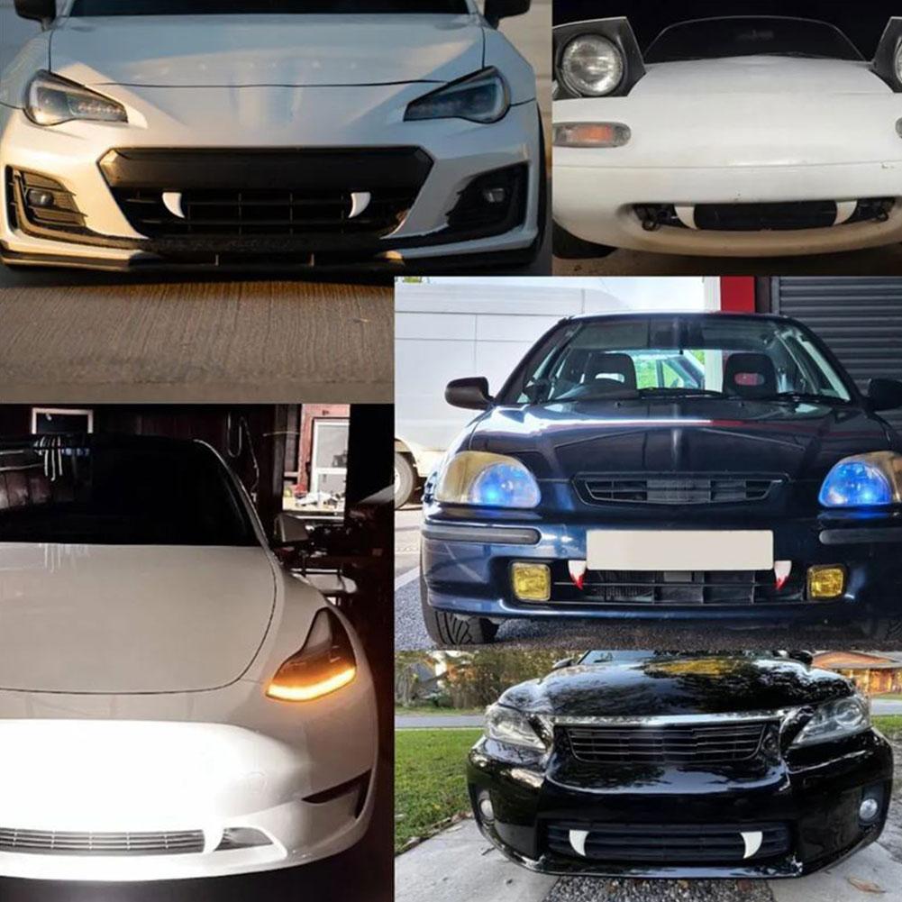 3D Printed Teeth Decor Car Front Grille Decoration Custom Car Styling Accessories for Auto Exterior Modification Halloween Decor