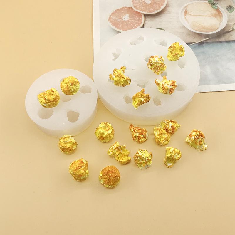 3D Popcorn Kernel Pinching Mold for Epoxy, Chocolate, and Candle Crafting