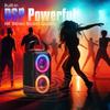 80W Bluetooth Speaker Super Deep Huge 105dB Sound Portable Party Mixed Color LED 24H Bluetooth USB TF W-KING Loud, Bass, Speaker, Light, Playtime,
