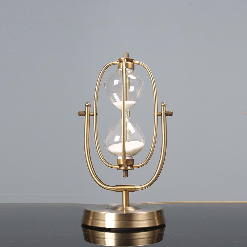 Creative Retro Hourglass Toothbrush Timer with Flowing Sand