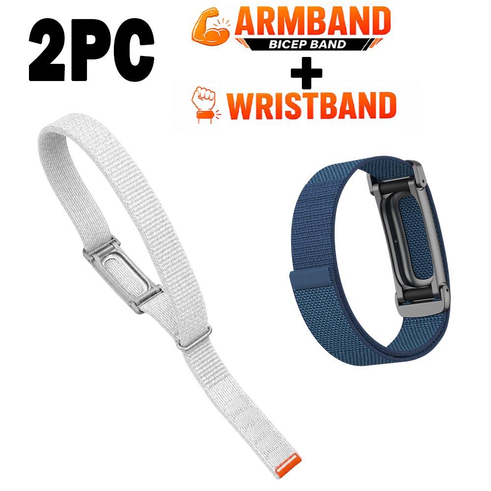 New Nylon Weave Bicep Strap for Google Fitbit Air Band Fitness Tracker Replacement Armband/Wristband for Google Fitbit Air Strap