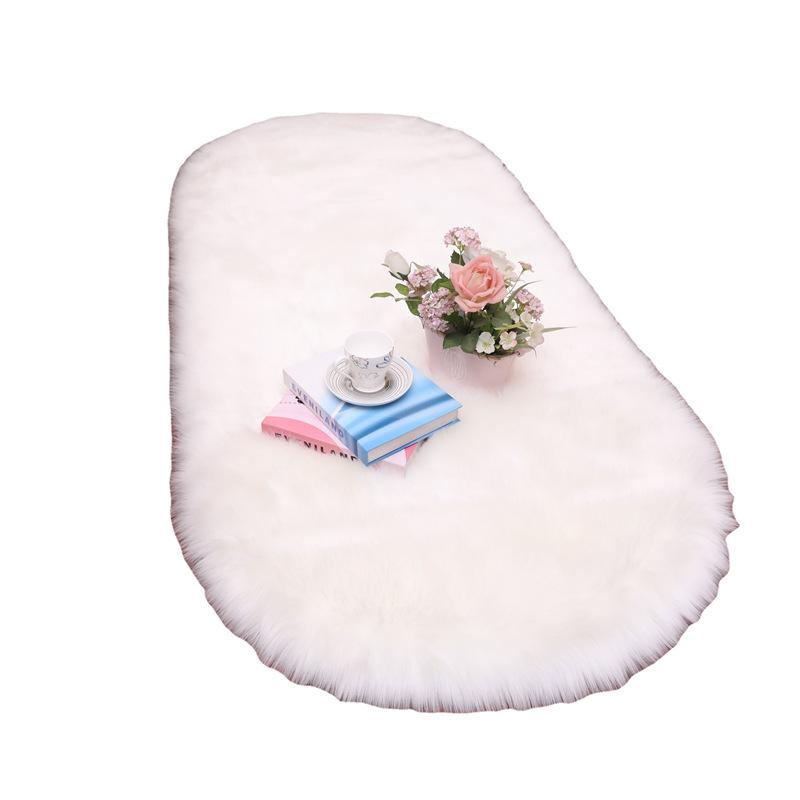 European Style Faux Wool Long Pile Carpet - Full Coverage for Living Room or Bay Window