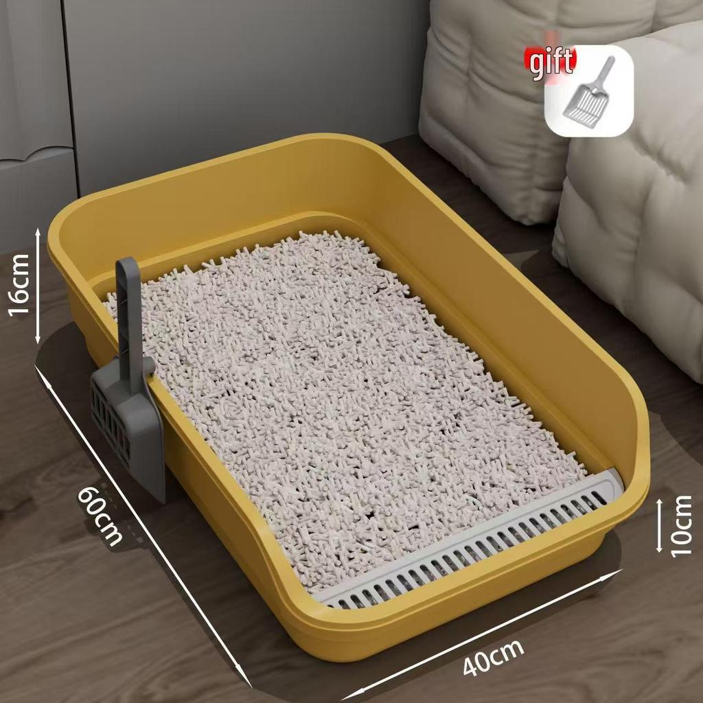 Anti-Splash Jumbo Cat Litter Box: Semi-Closed Super Large Cat Toilet