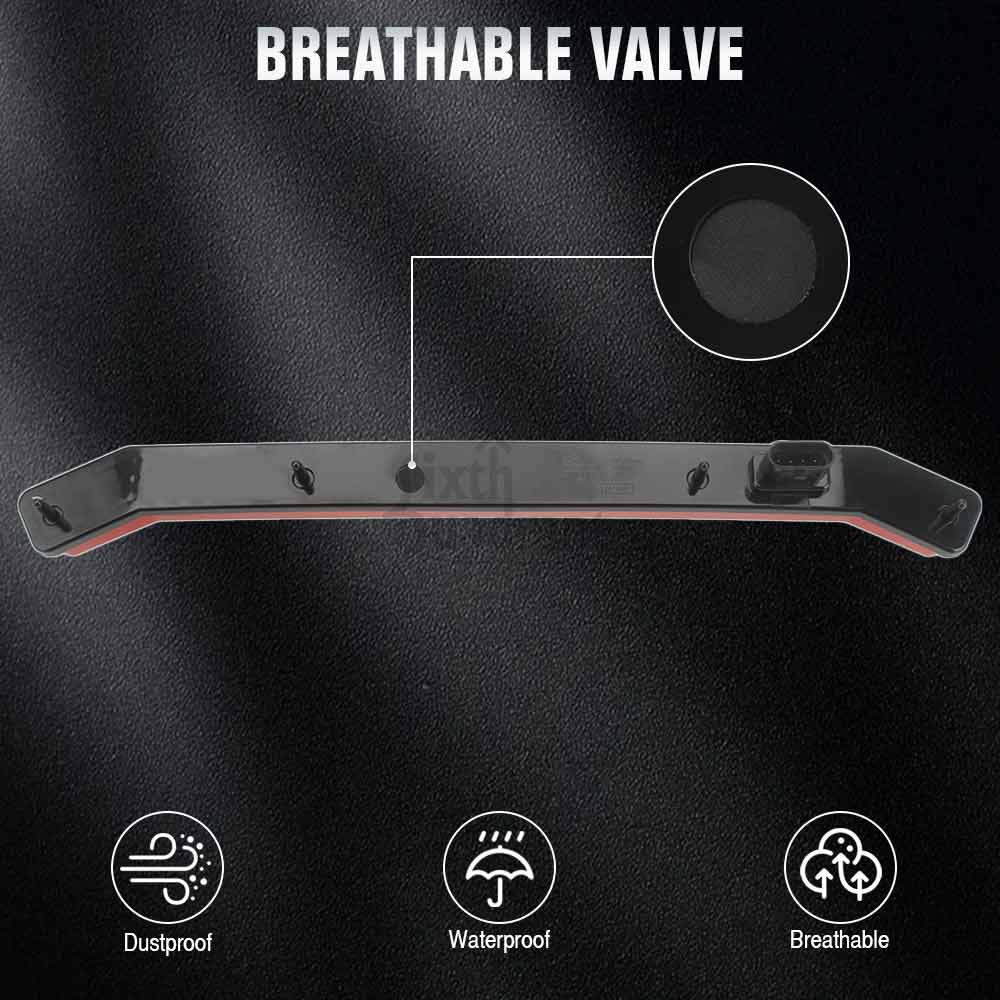 12V RZR XP Red Tail Brake Light Rear Center Accent Lamp Taillight For Polaris RZR XP 1000 Turbo Sportsman 1000 XP 2019 2020 2021
