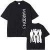 Maroon 5 Nuova T-shirt Unisex Estiva Gotica Manica Corta Donna/Uomo Casual 100% Cotone T-shirt Girocollo T-shirt