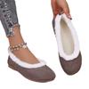 Fashion Shoes for Women Winter Fashion Women Plush Warm Comfort Non-slip Flats Cotton Shoes Loafers Plus Size 36-43 Women Short Boots
