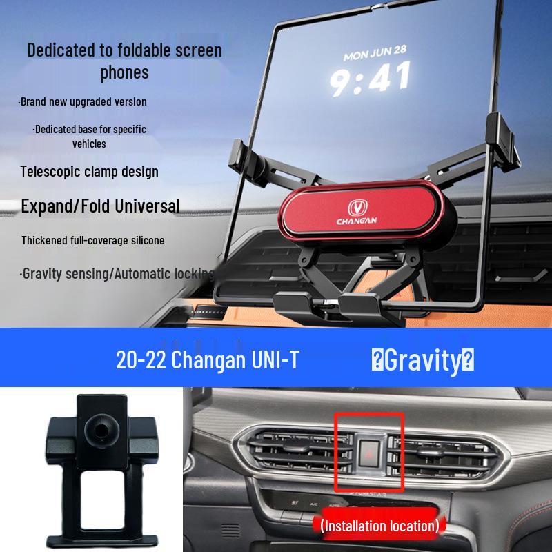 Foldable Mobile Phone Holder for Changan Eado/Deep Blue/Ounuo/CS55/Benben/CS75/Coser/Oshan Vehicles