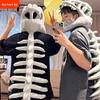 Chinesischer Garten Dinosaurierskelett Kopfbedeckung: Plüsch-Cosplay-Maske für Kinder