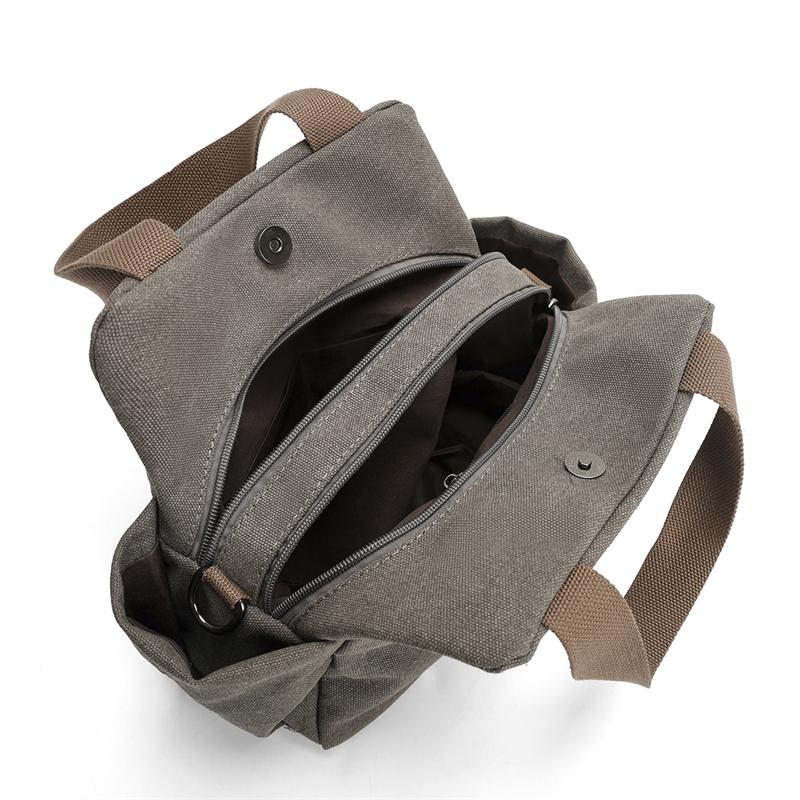 Multi-Compartment Canvas Bag Women's Bag Shoulder Bag Crossbody Bag Mother Bag