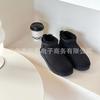 Sangpo snow boots female couple short boots new bread shoes winter velvet thickened thermal cotton