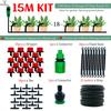 10M-30M DIY Drip Irrigation System Automatic Watering Garden Hose Micro Drip Watering Kits with Adjustable Drippers Greenhouse