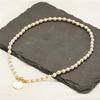 Faux Pearls And Shell Layering Necklace Suitable Stylish Clavicle Chain For Commuting Dating Or Parties