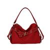 2026 Korean Style One-Shoulder Women's Large Capacity Crossbody Bag - High-End Solid Color Tote
