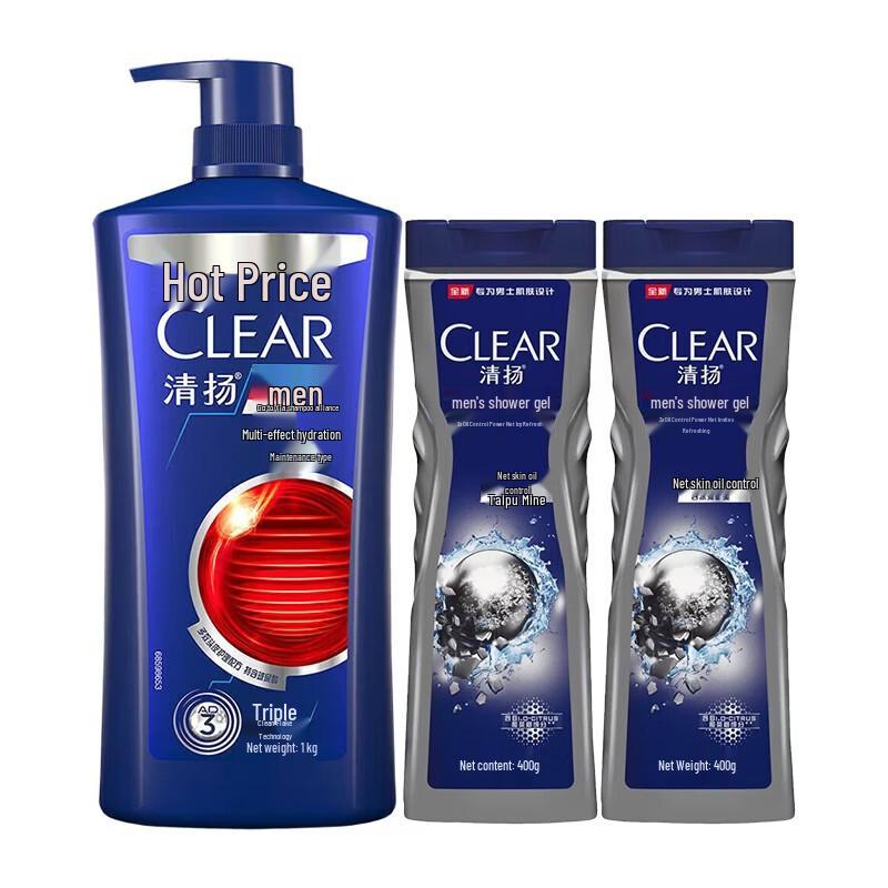 Набор шампуня и геля для душа против перхоти Clear Men