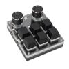 USB Mini 6 Key Keypad with 2 Knob Red Switch Programmable Custom Mini Macro One Handed One Handed Keypad Keypad for Game