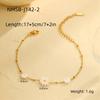 GEMCHIC Women's Daisy Pearl Bracelet Minimalist Stainless Steel Fashion Jewelry for Daily Life