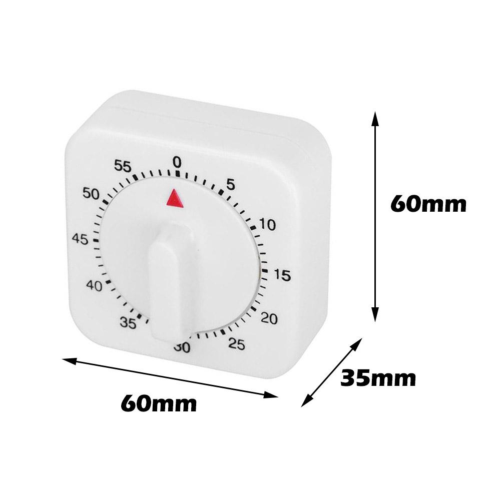 Countdown Alarm Reminder Cooking Tools Mechanical Timer Square Kitchen Time Management For Kitchen 60 Minutes Kitchen Timer