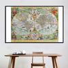 Vintage World Map Posters and Prints Wall Map Home Decor,Study,Geographical Tools,Tourism/Education Tools