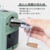 Carl Office Pencil Sharpener Angel 5 Royal 3 Made In Japan with Stepless Lead Adjustment Light Green A5RY3N-U