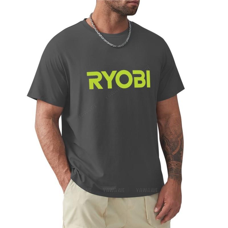 

new black t-shirt mens Ryobi Tools T-Shirt black t shirts summer clothes mens vintage t shirts 4XL
