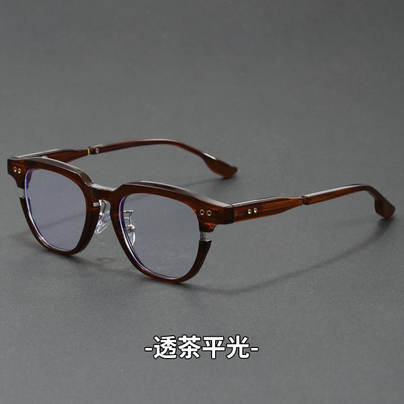 Retro TR90 Fashion Round Sunglasses Luxury Design Glasses Frame Men Fashion Shades Polygon Women High Quality Travel Eyewear