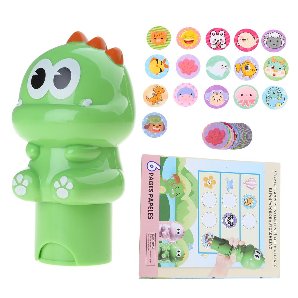 Children Sticker Stamp Activity Sticker Book Set Cartoon Sticker Stamp with 300 Cartoon Sticker 6 Pages Activity Book