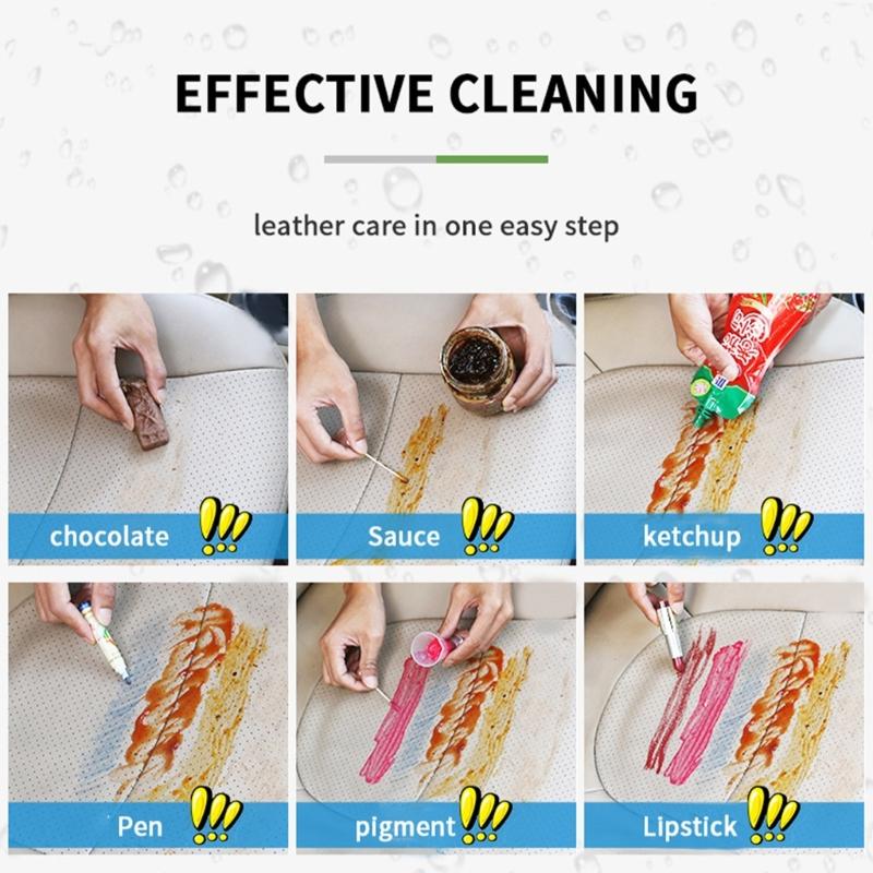 50/100/300ml Car Coating Agent Leather Flannel Cleaning Agent Car Interior Cleaner Multifunctional Auto Detailing Agent