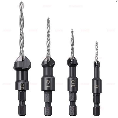 5 pcs//set 6-10-13-16 mm Carpentry Countersink Drill Bit Set
