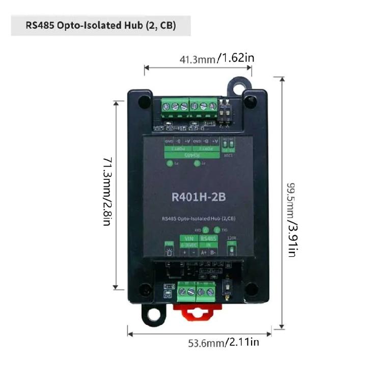 Opt Isolation Enable RS485 Hub Providing Configurable Port and Transparently Data Transfer Enhancing Reliability