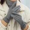 Plush Touch Screen Gloves Warm Driving Mittens New Skiing Gloves  Autumn and Winter