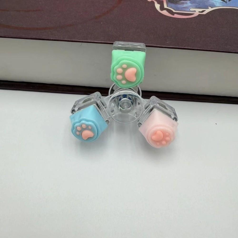 Colorful Cat Paw Keycap Keychain Fingertip Toy Cat Claw Button Pendant  Bag Pendant