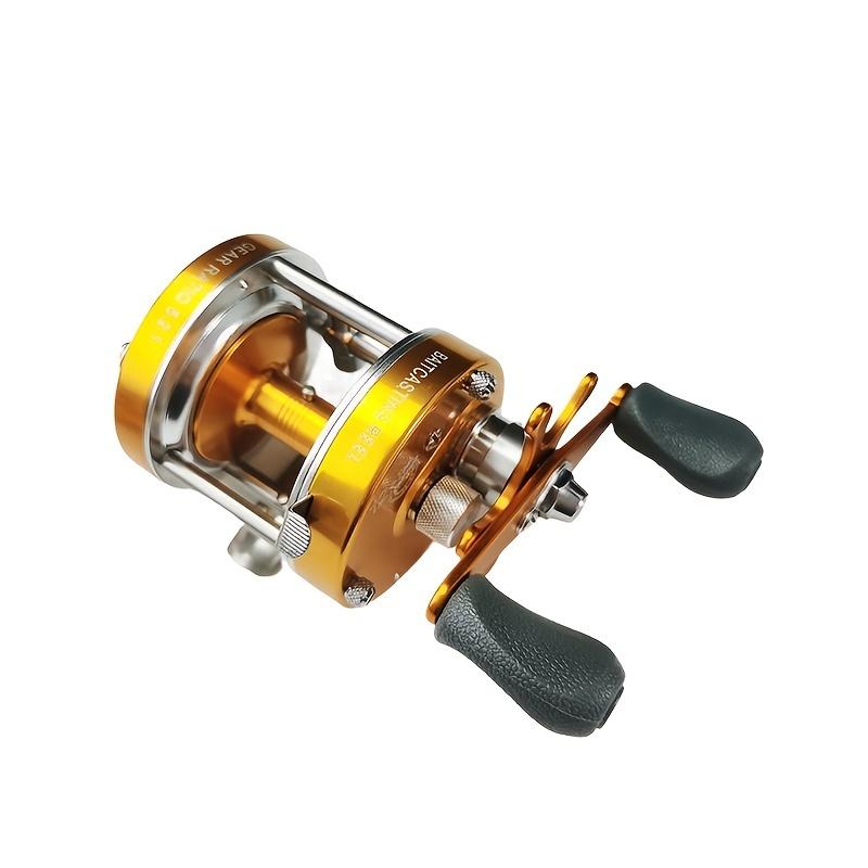 Stainless Steel Baitcasting Reel - Ambidextrous, Full Metal Construction with Centrifugal Brake System for Sea & Boat Fishing