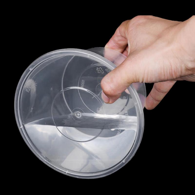 Disposable Transparent Round Food Containers with Lids