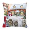 Federa per cuscino traspirante Decorazione per la casa Texture morbida Fodera per cuscino natalizia alla moda per