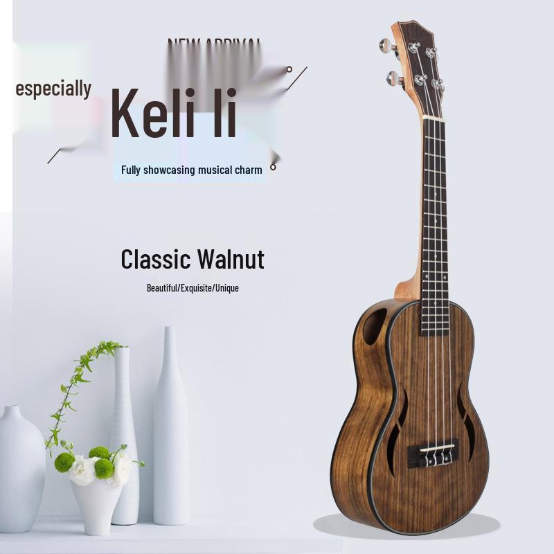 Walnuss Anfänger Ukulele - 23 & 26 Zoll Vier-Saiten Kleine Gitarre