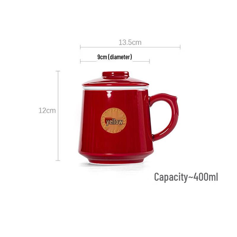 

Ceramic Tea Infuser Mug with Lid