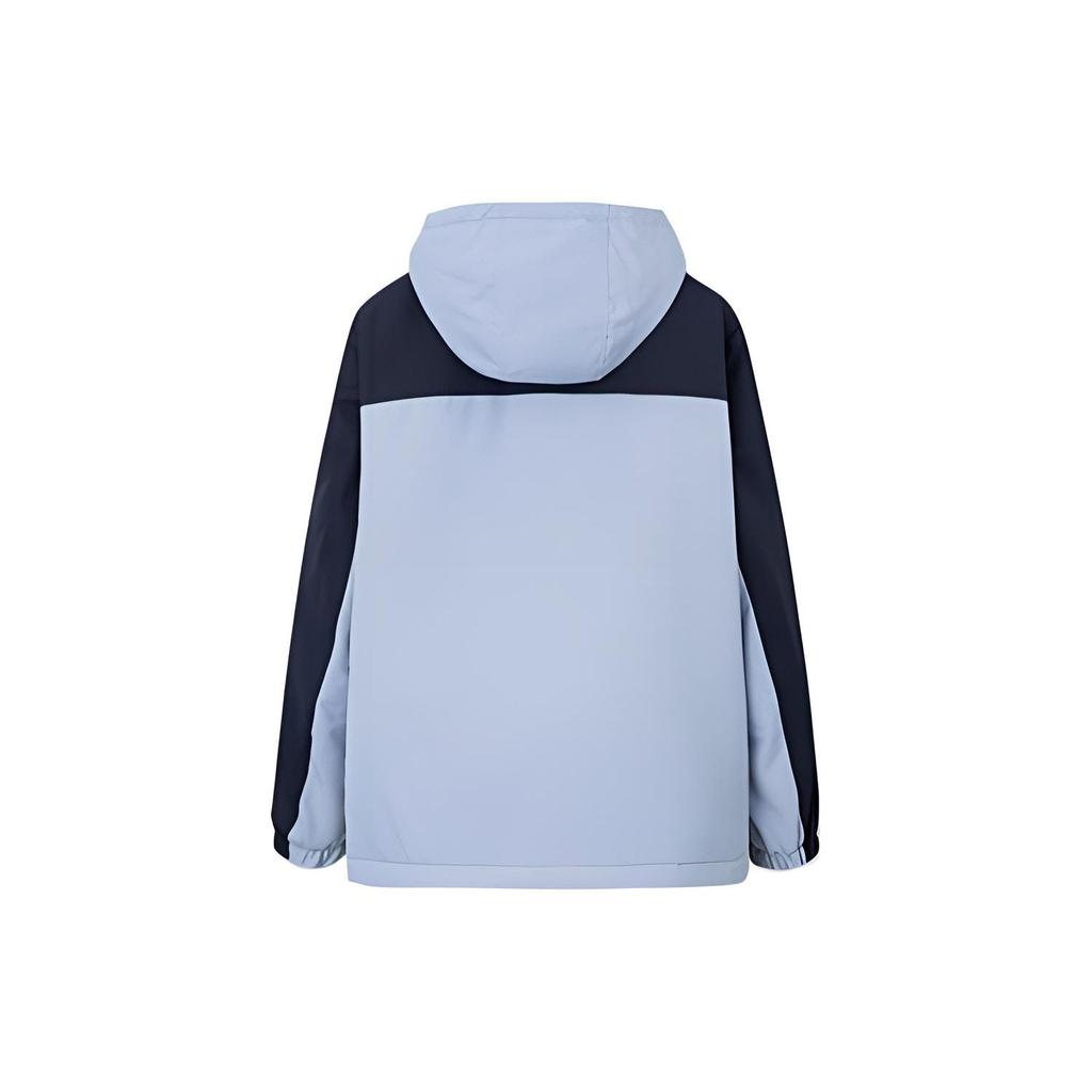 Anta Lifestyle Series Printed Letter Logo Zipper Hooded Thick Warm Cotton Jacket Men Jackets Near-Sea-Blue 152248805-2