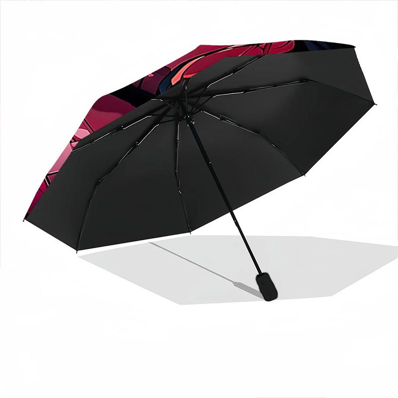 1pc Anime Character Kamado Nezuko Fashion Automatic Opening and Closing Cartoon Umbrella - Small Umbrella Suitable for Various Occasions J004