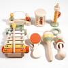 Montessori Wooden Rattle & Orff Instruments Set for Infant Grasping and Early Education