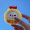 Squeak Panda Pig Chicken Plush Keychain Cartoon Animal Pendant Decoration Gift