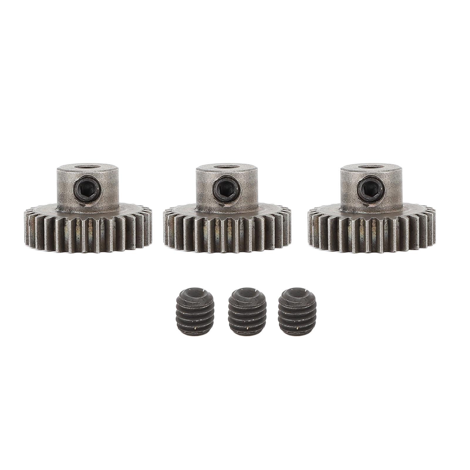 

3PCS RC Car Motor Gear M0.6 3.175mm Діаметр сталевого порошкового сплаву Шестерня двигуна Заміна шестерні 29T