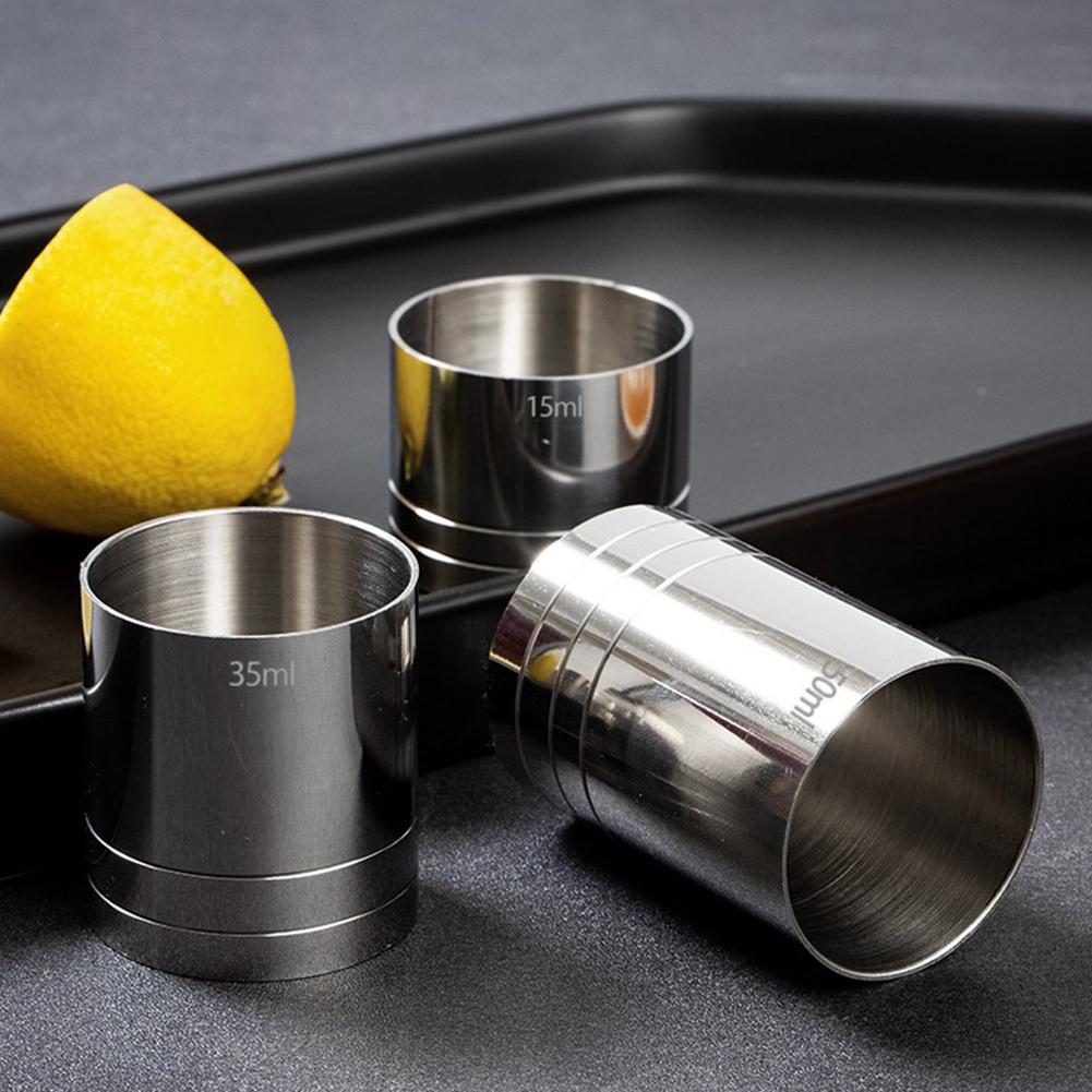 Measure Cup Cocktail Bar Jigger Cocktail Shaker Drink 25ML/35ML/50ML