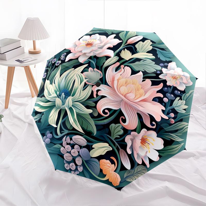 1pc Floral Mandala Design Suitable for All Seasons UmbrellaFP135
