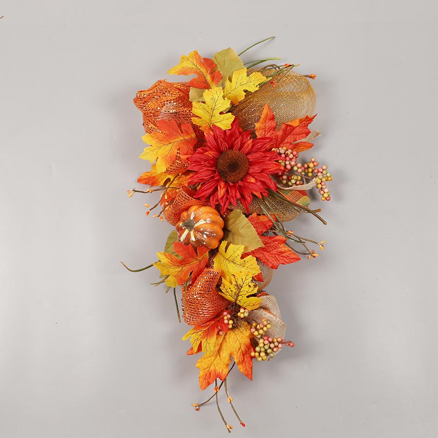 Autumn Sunflower Thanksgiving Inverted Tree Wall & Door Decoration