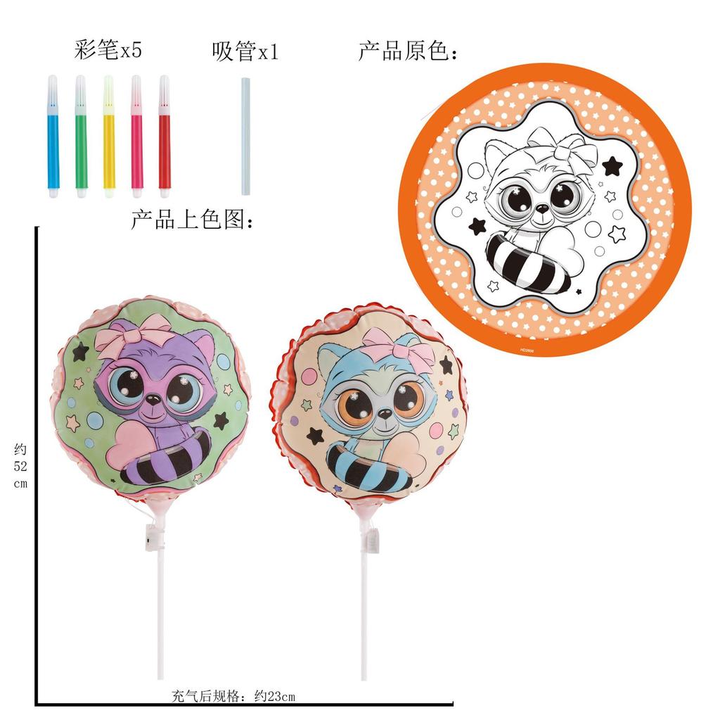 Children'S Handmade Painting Diy Creative Hand-Painted Parent-Child Activity Blank Coloring Graffiti Dinosaur Inflatable Toy