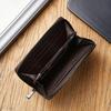 Portafoglio da Uomo Retro Lungo Grande Capacità Pelle Nabuk Fermasoldi Multi Posizione per Carte Borsa con Cerniera Borsa per ID Portamonete Multifunzionale