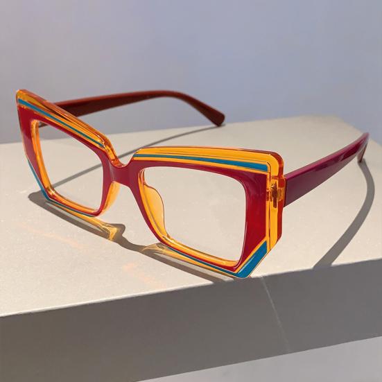 Blue Light Blocking Glasses for Men Women Large Frame Square Glasses Anti-Fatigue