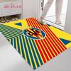 Tappeto Tappeto con Logo Villarreal per Soggiorno Camera da Letto Casa Decorazione Divano, Tappetino Antiscivolo per Giochi Bambini