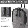 HAKUBA Camera Case Plus Shell City 04 Camera Pouch M Zipper Hook and Loop Fastener Fixable Gray SP-CT04-CPMGY