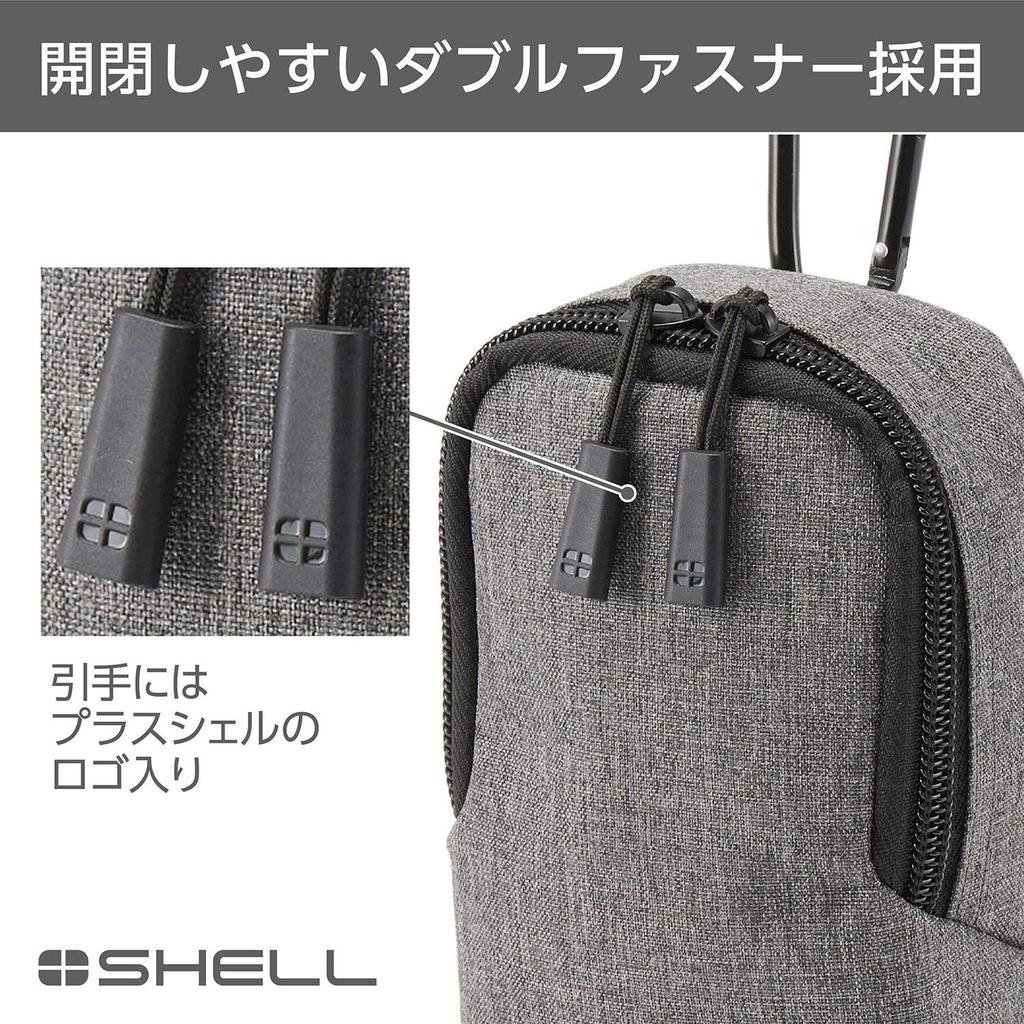 HAKUBA Camera Case Plus Shell City 04 Camera Pouch M Zipper Hook and Loop Fastener Fixable Gray SP-CT04-CPMGY